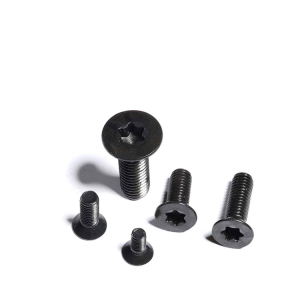 Phillips Flat machine screws black zinc