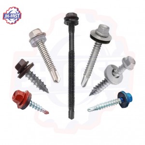 Hex washer head metal self drilling screws