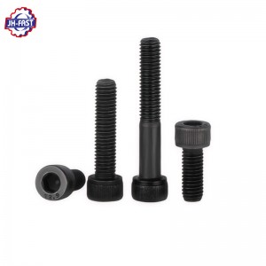 Black oxide carbon steel hex socket head allen bolt DIN912