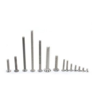 Hexagon countersunk head machine teeth screws – stainless steel