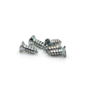 Cross countersunk head tapping nail – ring color – short