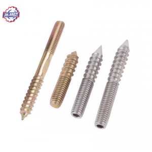 Double thread hexagonal hex square head lag wood screw self tapping wooden screws