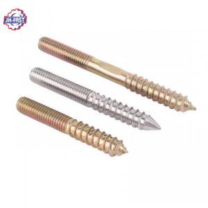 Double thread hexagonal hex square head lag wood screw self tapping wooden screws