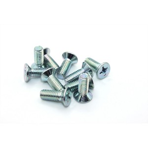 Cross countersunk machine tooth screws – ring color