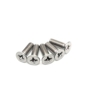 Cross countersunk head machine screws – stainless steel