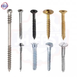 Custom hex torx flat head self tapping wood screws