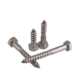 Outer hex wood screws – colored zinc