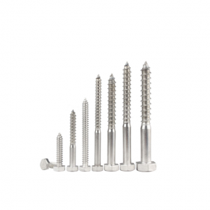 Outer hex wood screws – colored zinc