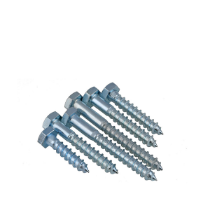 Outer hex wood screws – colored zinc