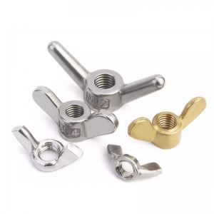 Brass 304 Stainless Steel Wing Nut Butterfly Nuts