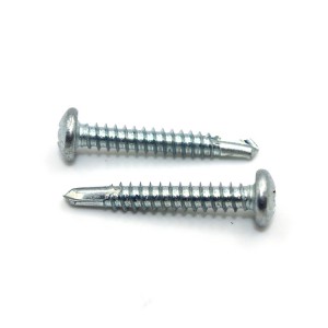 Cross pan Head drill screw – colored zinc