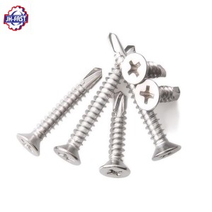 Din7504p ss csk bugle head phillips drive self-drilling screw