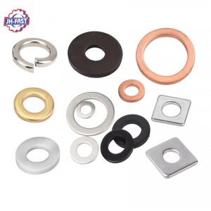 Custom steel metal m2 m12 m30 stainless steel brass Copper Plastic Nylon plain Square Split Spring Lock flat washer