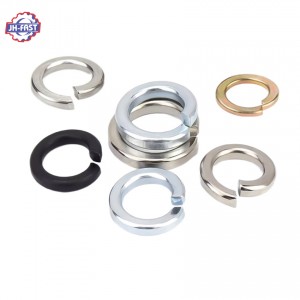 Custom steel metal m2 m12 m30 stainless steel brass Copper Plastic Nylon plain Square Split Spring Lock flat washer