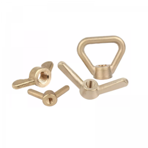 Brass 304 Stainless Steel Wing Nut Butterfly Nuts