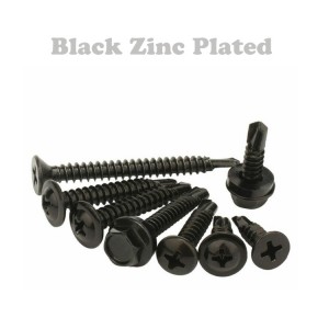 Zinc plated self drilling screws