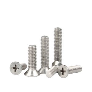 Cross countersunk head machine screws – stainless steel