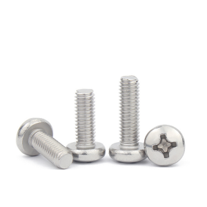 Cross pan head machine teeth screws – stainless steel