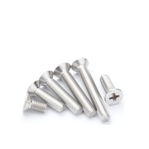 Cross countersunk head machine screws – stainless steel