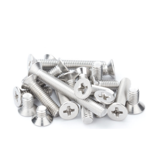 Cross countersunk head machine screws – stainless steel