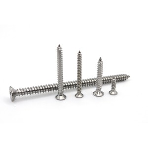 Stainless steel – cross countersunk head self tapping nails