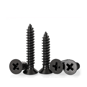 Cross countersunk self attack – black zinc