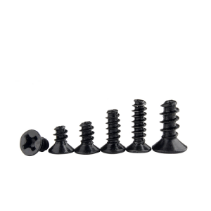 Cross countersunk self attack – black zinc