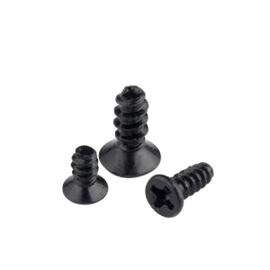 Cross countersunk self attack – black zinc