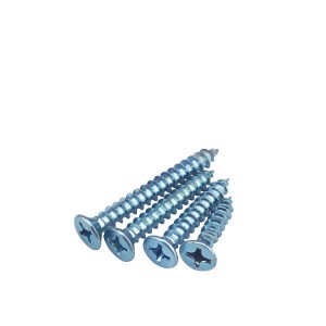 Cross countersunk self tapping nail – ring color medium length