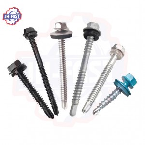 Hex washer head metal self drilling screws