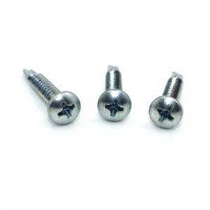 Cross pan Head drill screw – colored zinc