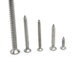 Stainless steel – cross countersunk head self tapping nails