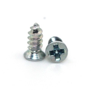 Cross countersunk head tapping nail – ring color – short