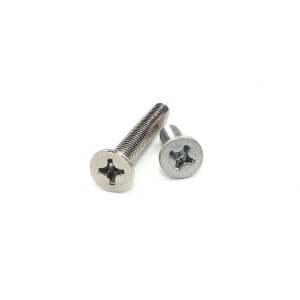 Cross countersunk head machine screws – stainless steel