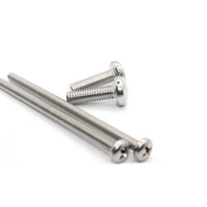 Cross pan head machine teeth screws – stainless steel