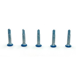 Cross countersunk head drill screw – blue head