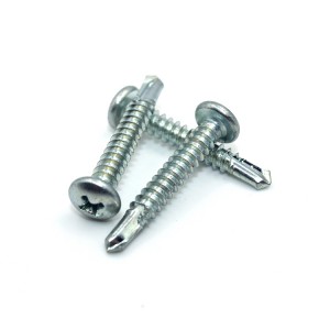 Cross pan Head drill screw – colored zinc