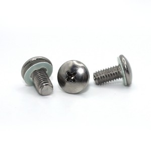 Cross recessed large flat head with cushion screws SUS – panel screws