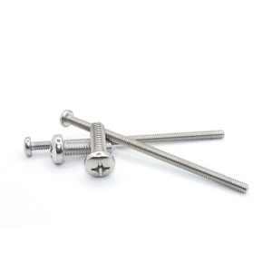 Cross pan head machine teeth screws – stainless steel