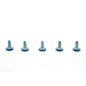 Cross flat head drill screw – blue head