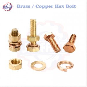 Brass / stainless / carbon steel hex bolt