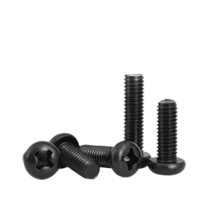 Phillips pan head machine screws black zinc