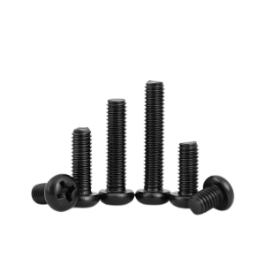 Phillips pan head machine screws black zinc