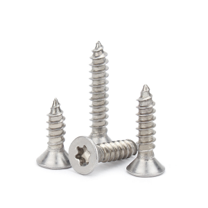 Stainless steel + Red color – inside plum countersunk head self-tapping nail