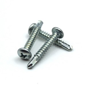 Cross pan Head drill screw – colored zinc