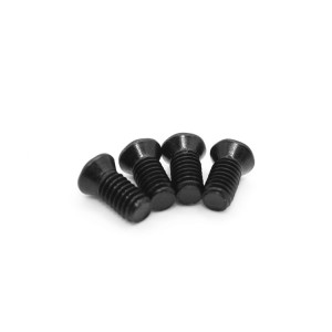 Phillips Flat machine screws black zinc