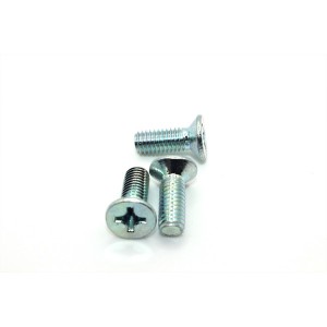 Cross countersunk machine tooth screws – ring color