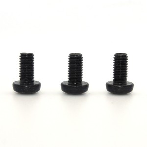 Phillips pan head machine screws black zinc