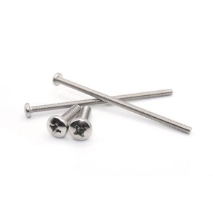 Cross pan head machine teeth screws – stainless steel