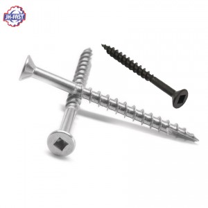 Double thread hexagonal hex square head lag wood screw self tapping wooden screws